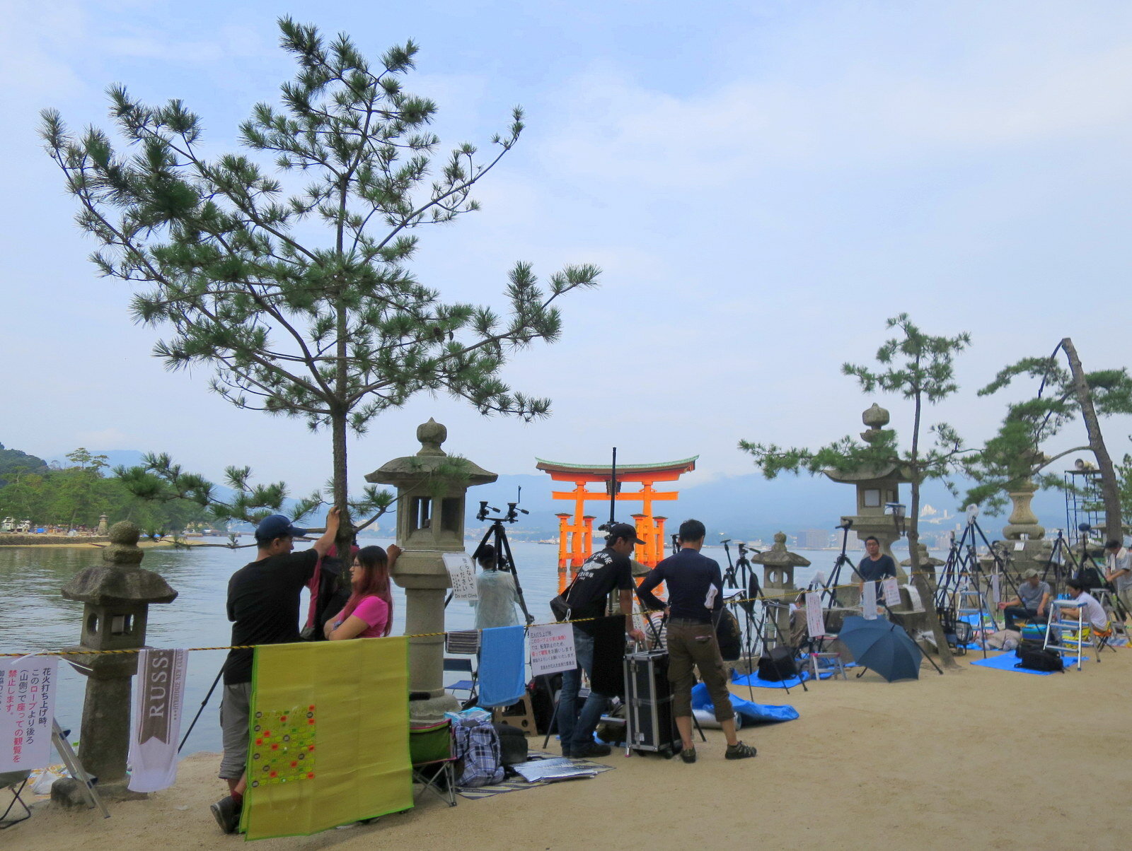 miyajima fireworks festival crowds