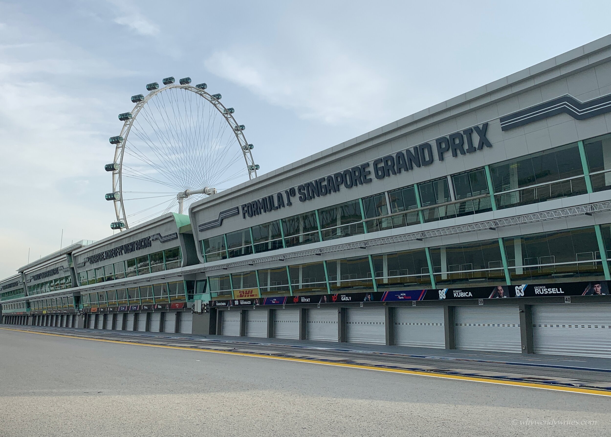 Formula 1 tracks without cars