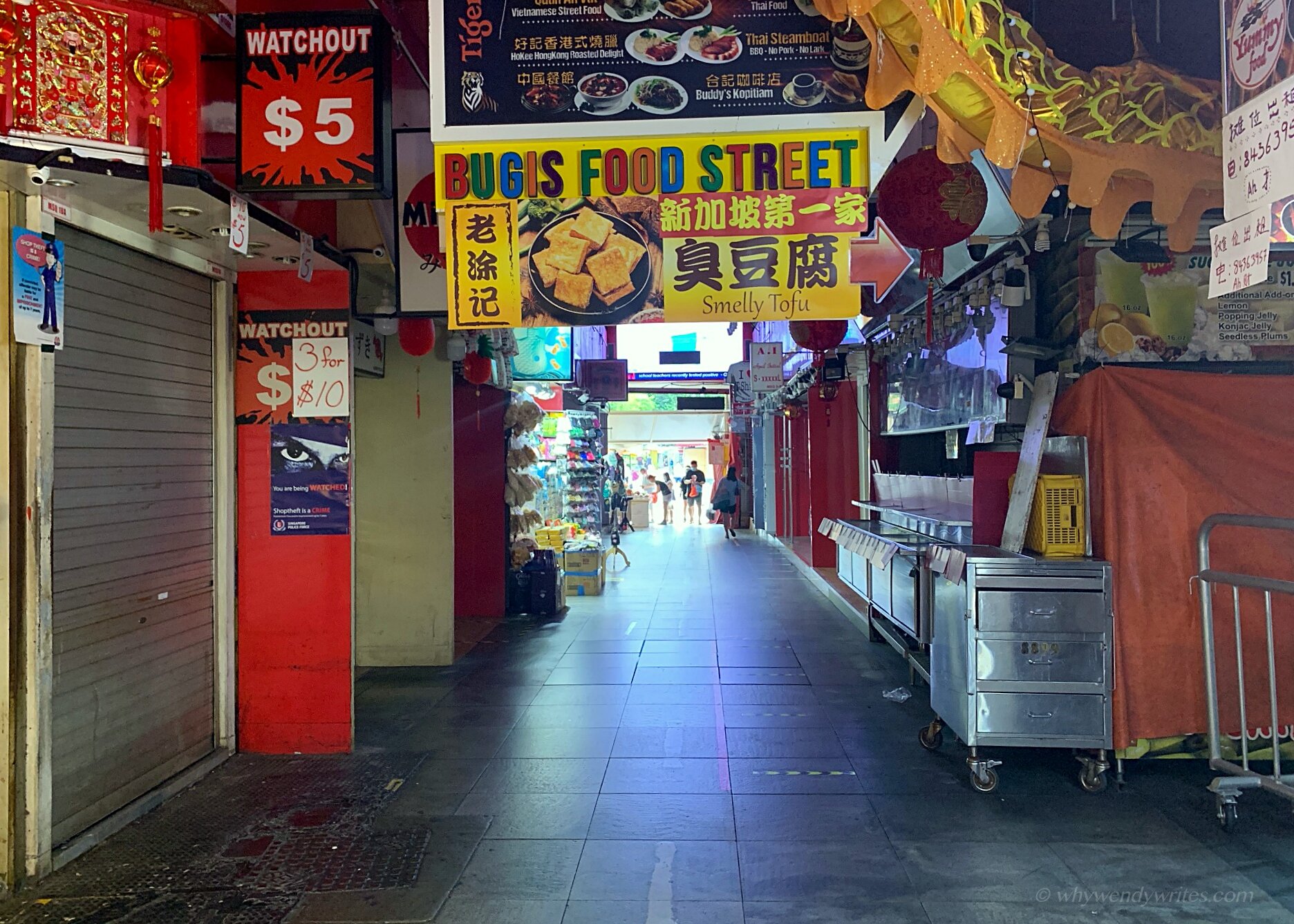Ghost town at Bugis Food Street